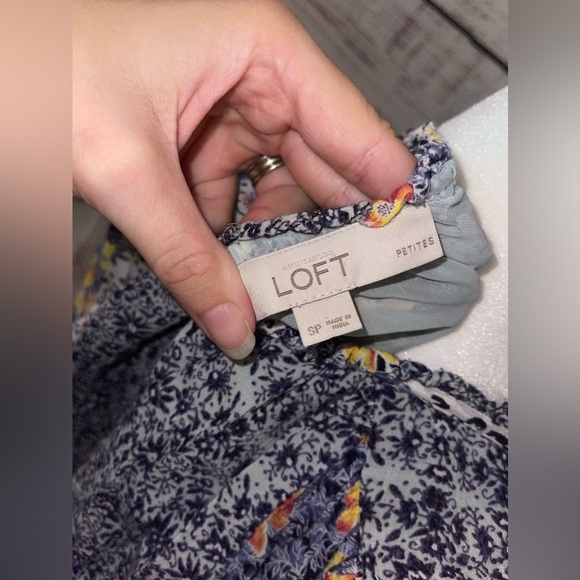 LOFT Floral Print Dress - Picture 9 of 10